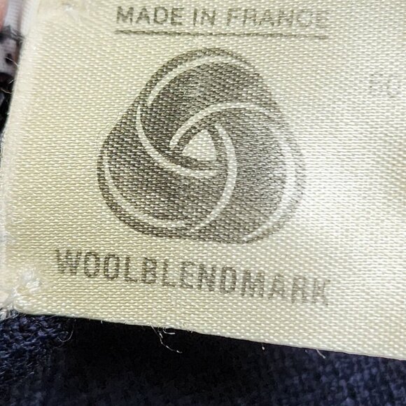 Rodier Vintage Womens Navy Wool Blend Cardigan Sweater Size Small - Picture 6 of 11